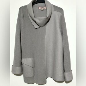 Beyond Threads Asymmetrical Alpaca Wool Cardigan Large